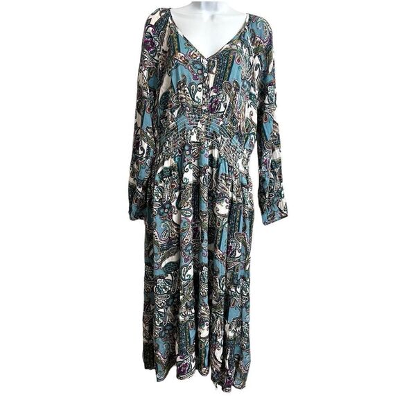 NWT Kate and Sam Paisley dress size XL - Picture 2 of 9